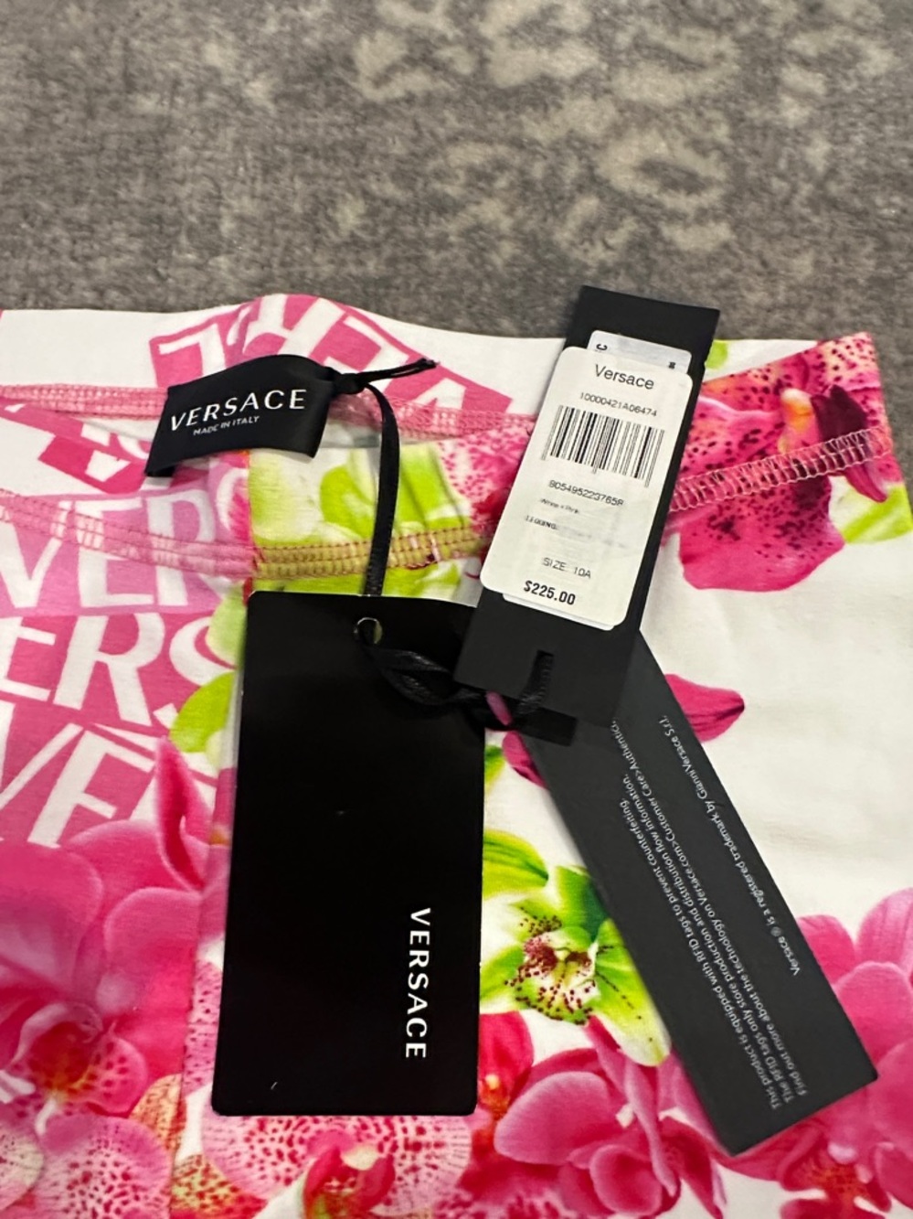 VERSACE KIDS LEGGINGS NWT SIZE 10 - Picture 3 of 10